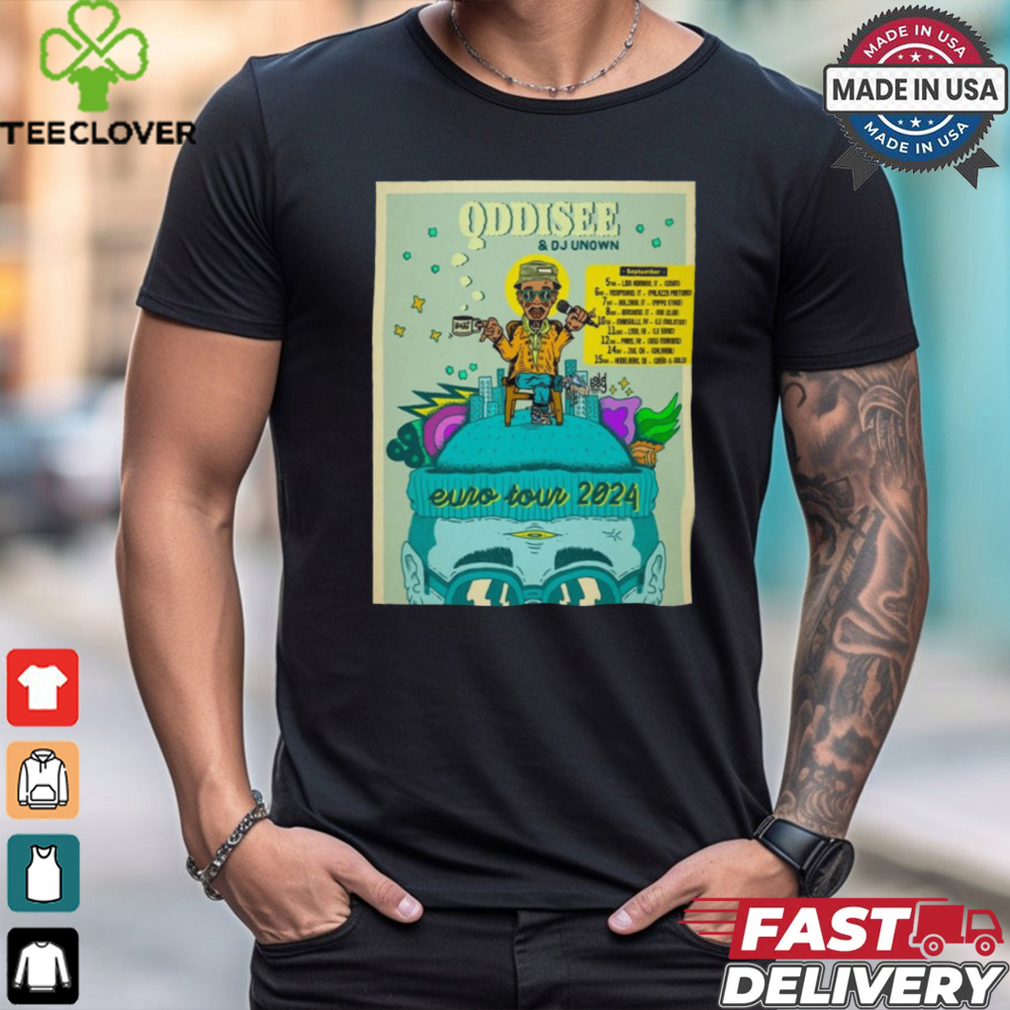 Oddisee Europe Tour 2024 Poster Shirt Oddisee Europe Tour 2024 Poster Shirt