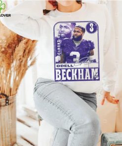 Odell Beckham Jr. number 3 Baltimore Ravens football player wide receiver signature card hoodie, sweater, longsleeve, shirt v-neck, t-shirt