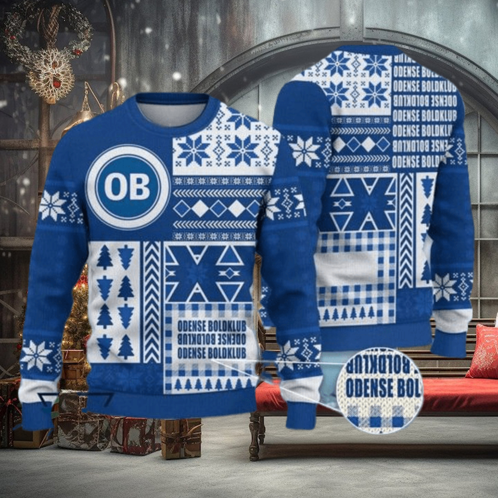 Odense Boldklub ugly christmas sweater Odense Boldklub ugly christmas sweater