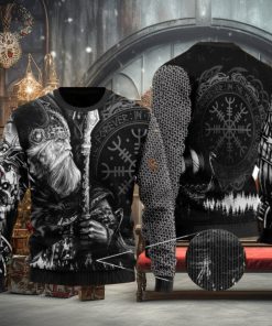 Odin Tattoo Valknut Viking Ugly Christmas Sweater