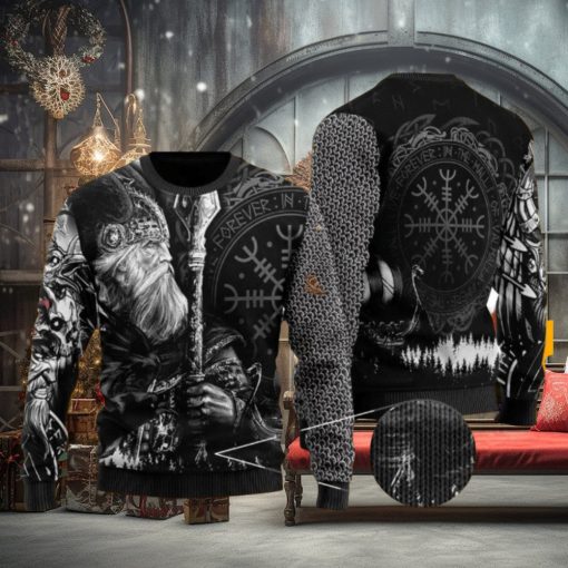 Odin Tattoo Valknut Viking Ugly Christmas Sweater