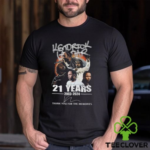 Kendrick Lamar 21 Years 2003 2024 Thank You For The Memories T Shirt