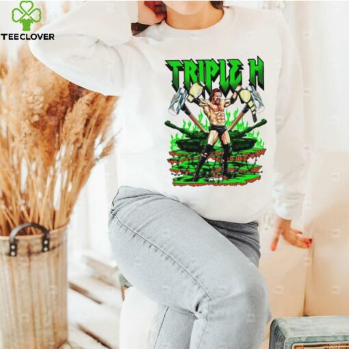 Triple H WWE cartoon graphic shirt