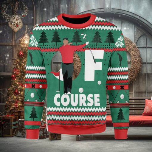 Of Course Tiger Ugly Christmas Sweater Xmas Gift Men And Women Christmas Sweater