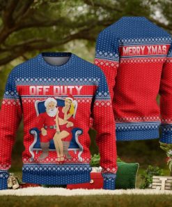 Off Duty Ugly Christmas Sweater Knitted Gift For Men And Women