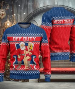 Off Duty Ugly Christmas Sweater Knitted Gift For Men And Women