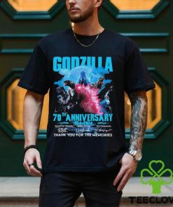 Offcial Sale Godzilla 70th Anniversary 1954 2024 Thank You For The Memories Signatures Shirt
