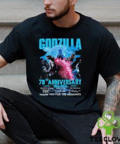 Offcial Sale Godzilla 70th Anniversary 1954 2024 Thank You For The Memories Signatures Shirt
