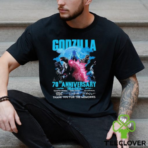 Offcial Sale Godzilla 70th Anniversary 1954 2024 Thank You For The Memories Signatures Shirt