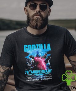 Offcial Sale Godzilla 70th Anniversary 1954 2024 Thank You For The Memories Signatures Shirt