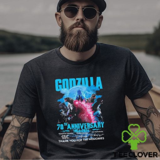 Offcial Sale Godzilla 70th Anniversary 1954 2024 Thank You For The Memories Signatures Shirt