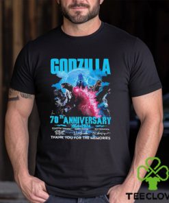 Offcial Sale Godzilla 70th Anniversary 1954 2024 Thank You For The Memories Signatures Shirt