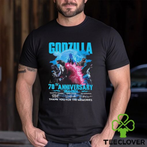 Offcial Sale Godzilla 70th Anniversary 1954 2024 Thank You For The Memories Signatures Shirt