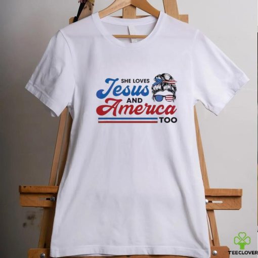 Offcial She Loves Jesus And America Too Shirt