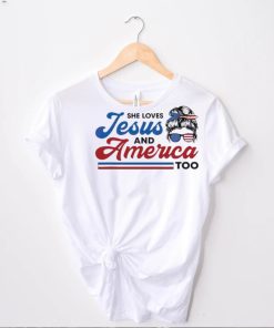 Offcial She Loves Jesus And America Too Shirt