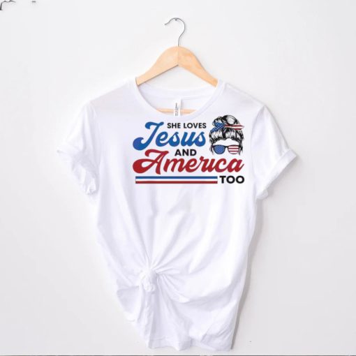 Offcial She Loves Jesus And America Too Shirt