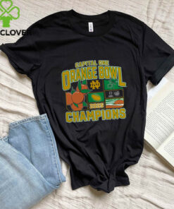Offical Notre Dame Fighting Irish College Football Playoff 2025 Orange Bowl Champions Victory Ahead Shirt