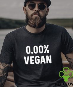 Official 0.00% Vegan shirt