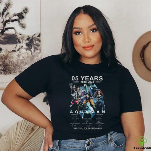 Official 05 Years 2018 – 2023 Aquaman Thank You For The Memories T Shirt