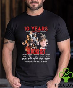 Official 10 Years 2013 2023 Blacklist Thank You For The Memories signatures shirt 1 Official 10 Years 2013 2023 Blacklist Thank You For The Memories signatures shirt