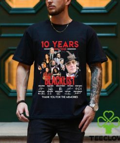 Official 10 Years 2013 2023 Blacklist Thank You For The Memories signatures shirt 3 Official 10 Years 2013 2023 Blacklist Thank You For The Memories signatures shirt