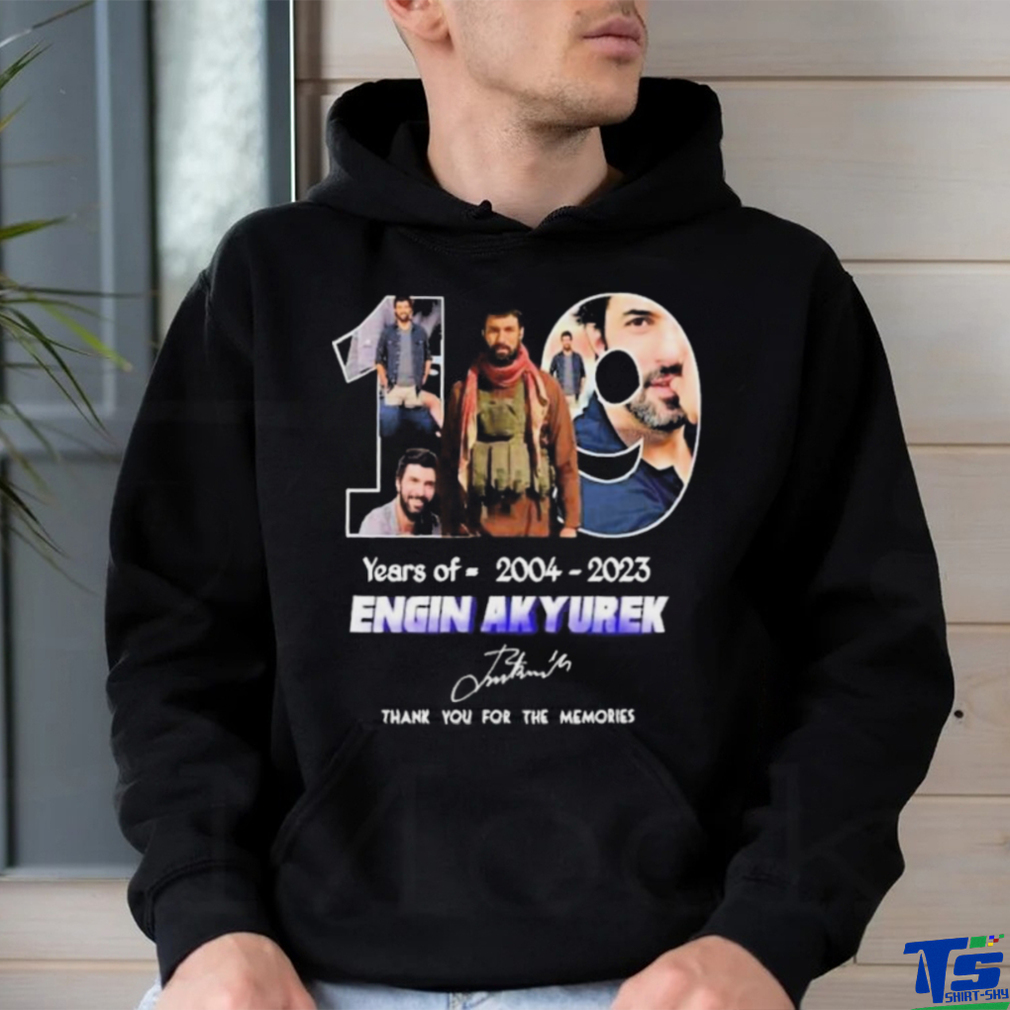 Official 10 years of 2004 2023 engin akyurek thank you for the memories signature shirt Official 10 years of 2004 2023 engin akyurek thank you for the memories signature shirt