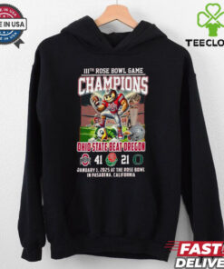 Official 111th Rose Bowl Game Champions Ohio State Beat Oregeen Mascot Shirt