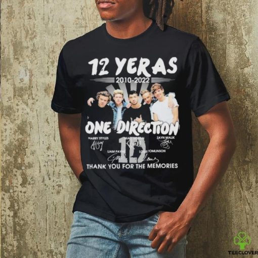 Official 12 years 2010 2022 one direction thank you for the memories signatures hoodie, sweater, longsleeve, shirt v-neck, t-shirt