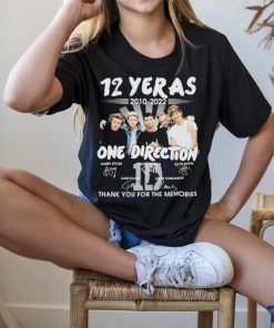 Official 12 years 2010 2022 one direction thank you for the memories signatures hoodie, sweater, longsleeve, shirt v-neck, t-shirt