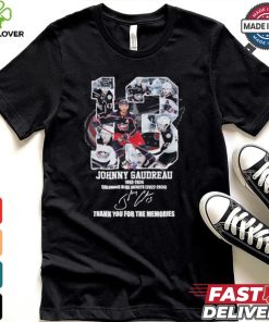 Official 13 Johnny Gaudreau 1993 2024 Thank You For The Memories Signature Shirt