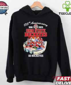 Official 135th anniversary 1890 2025 Go Ohio State Buckeyes team shirt