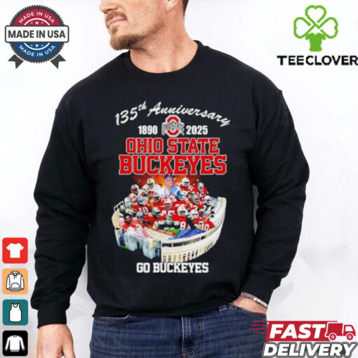 Official 135th anniversary 1890 2025 Go Ohio State Buckeyes team shirt
