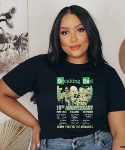 Official 15th Anniversary 2008 – 2023 Breaking Bad 5 Seasons 62 Episodes Thank You For The Memories Unisex T Shirt