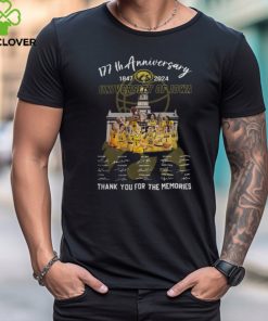 Official 177th Anniversary 1847 2024 University Of Iowa Thank You For The Memories T Shirt