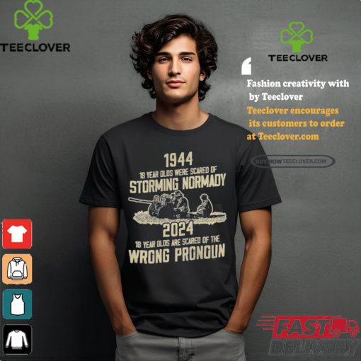 Official 1994 18 Year Olds Were Scared Of Storming Normandy 2024 Wrong Pronoun Shirt