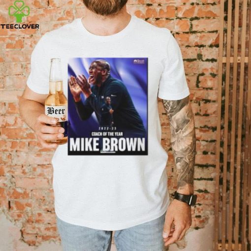Official 2022 23 Coach Of The Year Mike Brown Tee