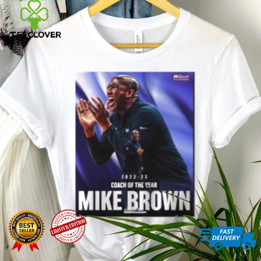 Official 2022 23 Coach Of The Year Mike Brown Tee