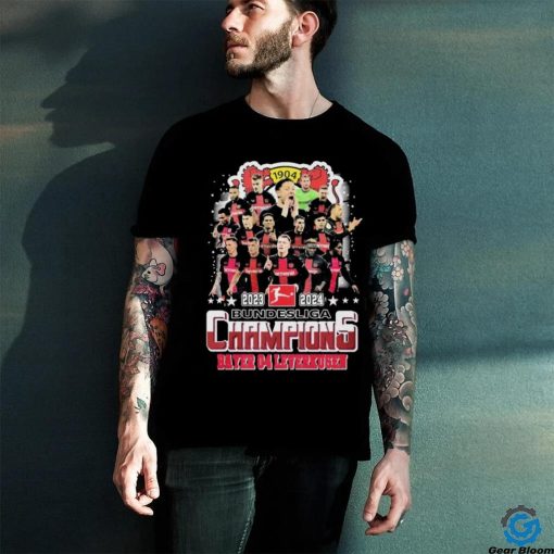 Official 2023 2024 Bundesliga Champions Bayer 04 Leverkusen Team Shirt