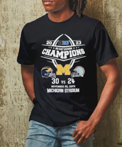 Official 2023 B10 East Division Champions Michigan Wolverines 30 Vs 24 Ohio State November 25, 2023 Michigan Stadium T Shirt 1 Official 2023 B10 East Division Champions Michigan Wolverines 30 Vs 24 Ohio State November 25, 2023 Michigan Stadium T Shirt