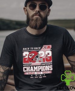 Official 2023 Back To Back American Football Conference Champions Kansas City Chiefs shirt