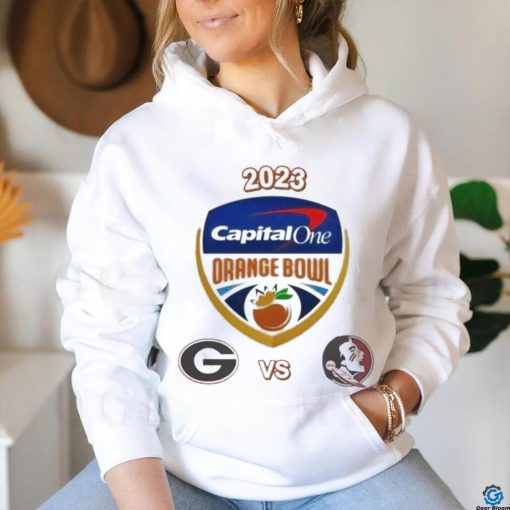 Official 2023 Capital One Orange Bowl Georgia Vs Florida State College Football Bowl Logo Shirt