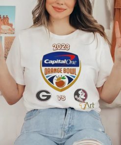 Official 2023 Capital One Orange Bowl Georgia Vs Florida State College Football Bowl Logo Shirt