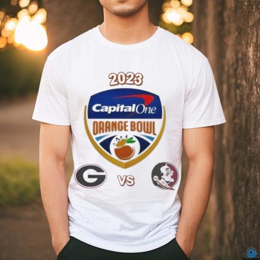 Official 2023 Capital One Orange Bowl Georgia Vs Florida State College Football Bowl Logo Shirt