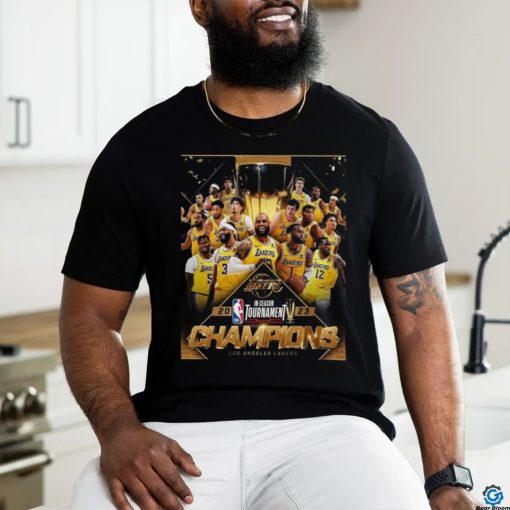 Official 2023 NBA In Season Tournament Champions Los Angeles Lakers Lake Show Art Work Shirt