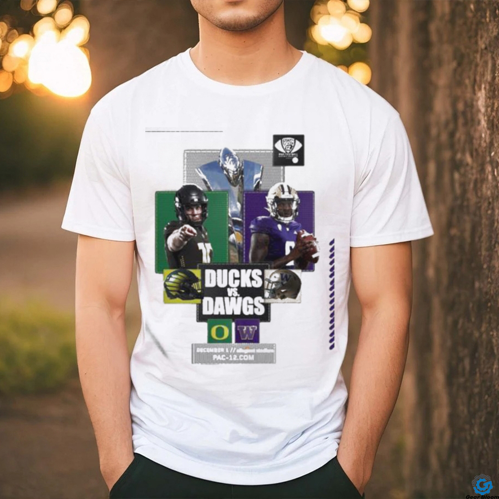 Official 2023 Pac 12 Championship Dawgs Vs Ducks T Shirt Official 2023 Pac 12 Championship Dawgs Vs Ducks T Shirt