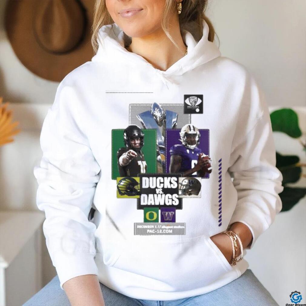 Official 2023 Pac 12 Championship Dawgs Vs Ducks T Shirt Official 2023 Pac 12 Championship Dawgs Vs Ducks T Shirt