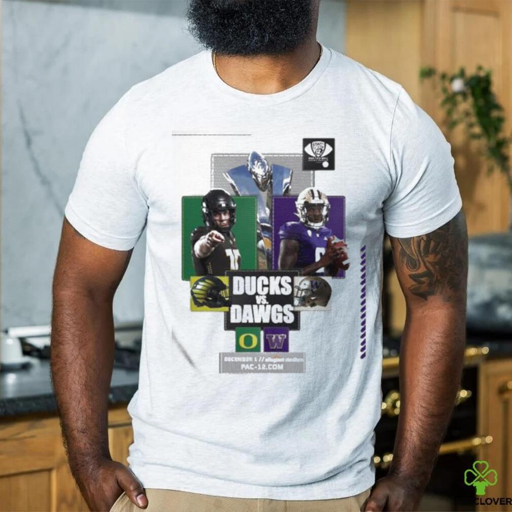 Official 2023 Pac 12 Championship Dawgs Vs Ducks T Shirt Official 2023 Pac 12 Championship Dawgs Vs Ducks T Shirt