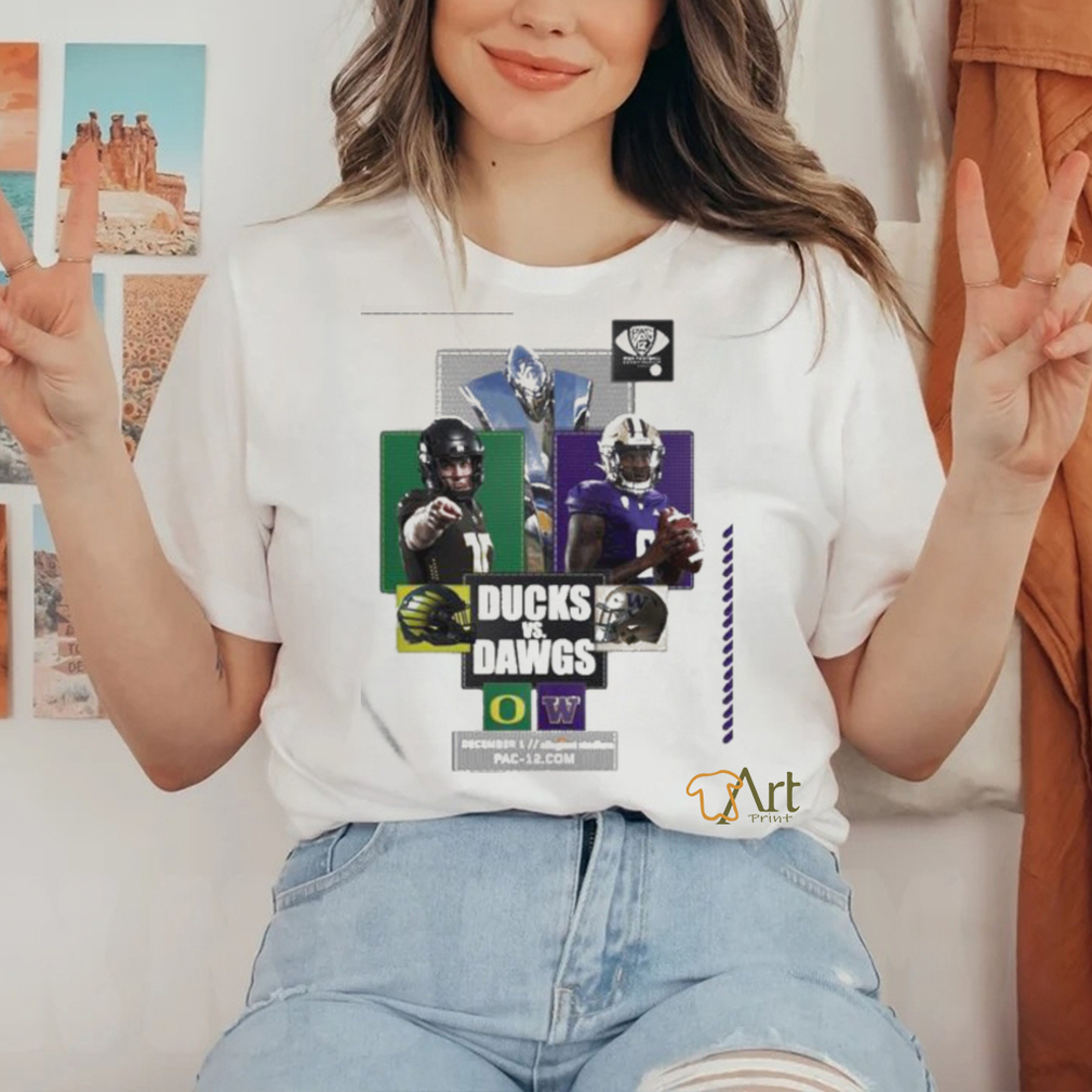 Official 2023 Pac 12 Championship Dawgs Vs Ducks T Shirt Official 2023 Pac 12 Championship Dawgs Vs Ducks T Shirt