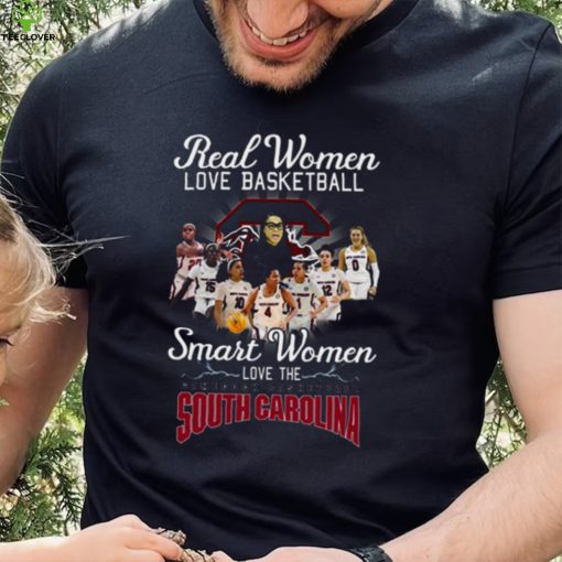 Official 2023 Real Women Love Basketball Smart Women Love The South Carolina Gamecocks Women’s Basketball Shirt