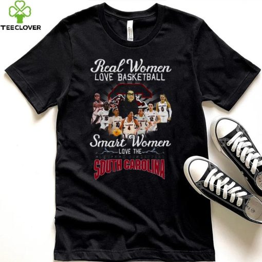 Official 2023 Real Women Love Basketball Smart Women Love The South Carolina Gamecocks Women’s Basketball Shirt